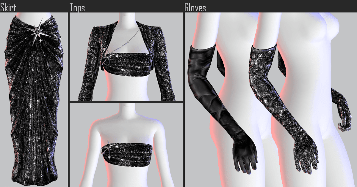 Галерея мода Нарядный сет Stardust Set #3